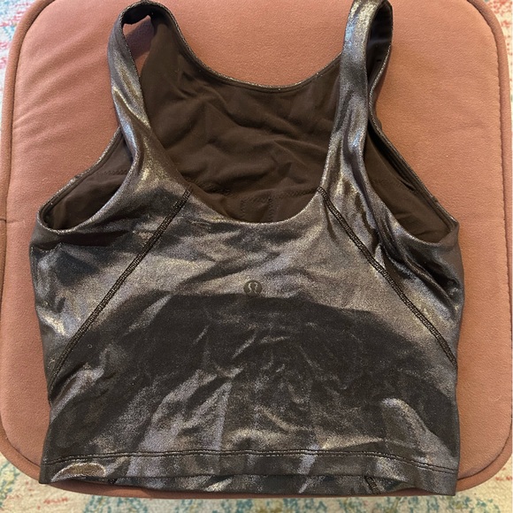lululemon Align High-Neck Tank Top in Espresso Radiate Transparent Foil - Picture 5 of 6